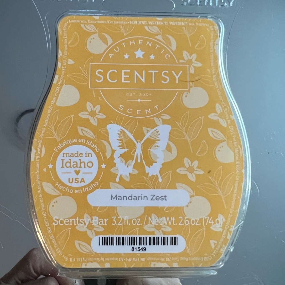 SCENTSY Wax Warmers Bars Mandarin Zest